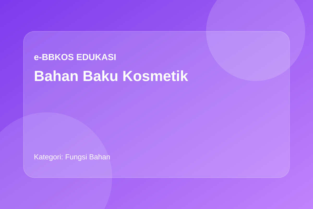 Silikon dalam Kosmetik: Tekstur Halus dan Perlindungan Permukaan