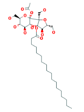 Sucrose tetrastearate triacetate