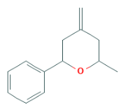 Tetrahydro-methyl-methylene-phenyl-pyran